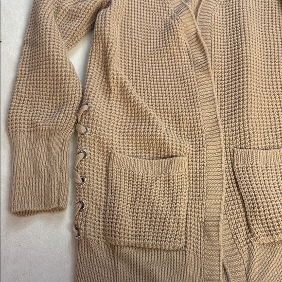 No Boundaries Women's Beige Knit Cardigan π― - Picture 4 of 12
